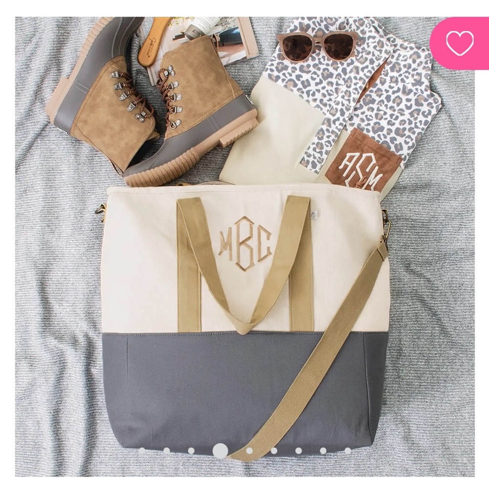 NWT marleylilly savannah large tote bag.  Not monogrammed.